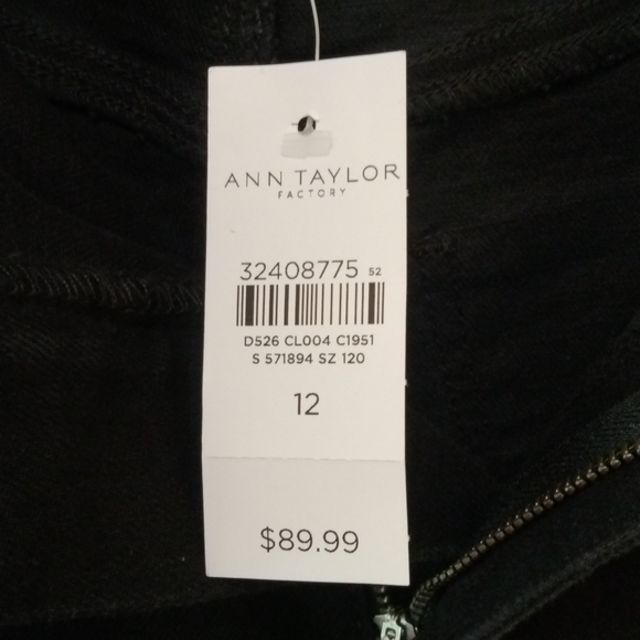 NWT Ann Taylor Factory Relaxed Bootcut Jeans, Size 12 - Picture 5 of 7